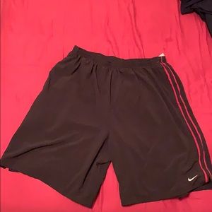Men’s Nike Athletic Shorts Black and Red Size:XXL